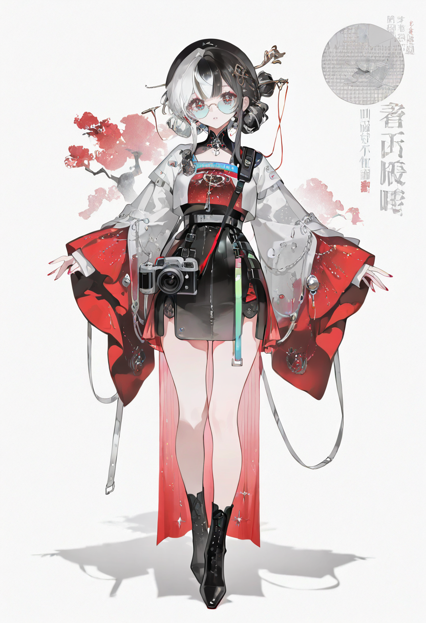 红衣女